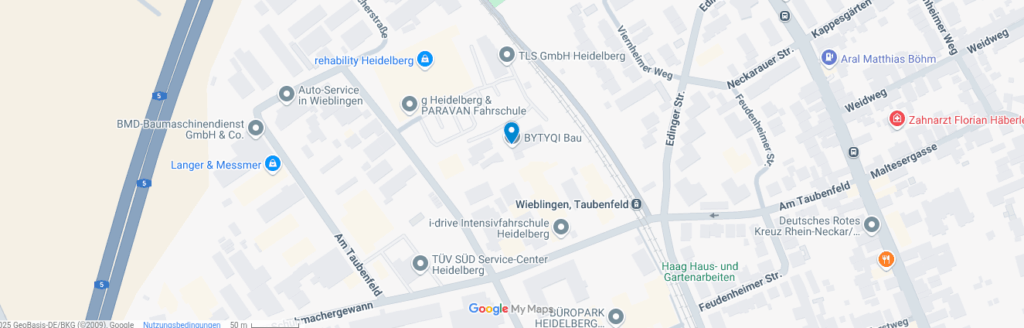 Bytyqi-Bau-Sanierung-Karte / Map